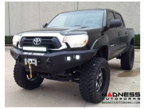 Toyota Tacoma Stealth Front Winch Bumper - Texture Black WARN M8000 Or 9.5xp